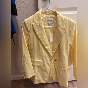 Banana Republic Women's Soft Yellow Blazer